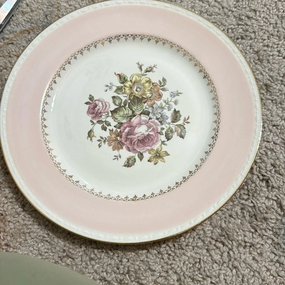 Homer Laughlin Eggshell Georgian Open Rose Pattern. Dinner Plate